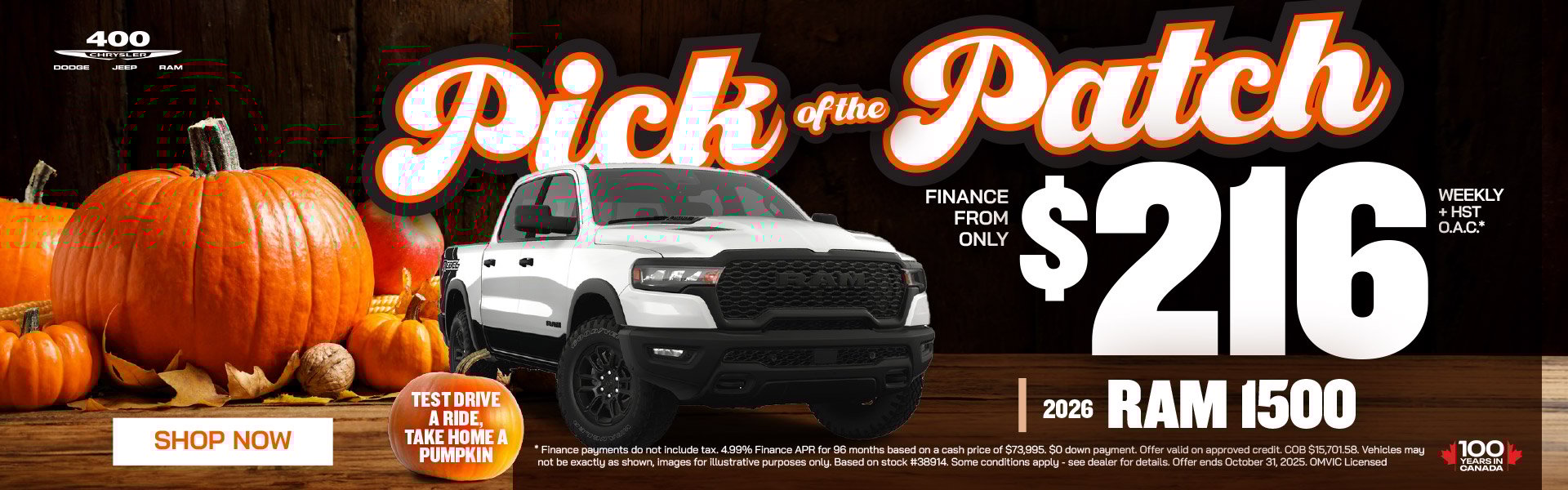 Pick of The Patch - 2026 Ram 1500 Finance From Only $216 + HST O.A.C.* Pick of The Patch - 2026 Ram 1500 Finance From Only $216 + HST O.A.C.*